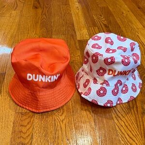 Dunkin' Reversible Orange and White Bucket Hat 1 hat